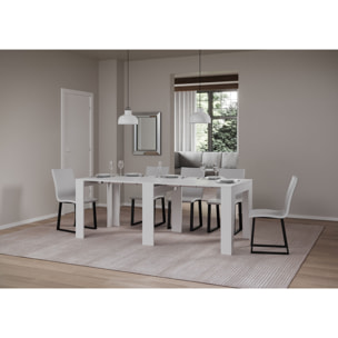 Console Extensible 90x25/181cm Narrow Frêne Blanc