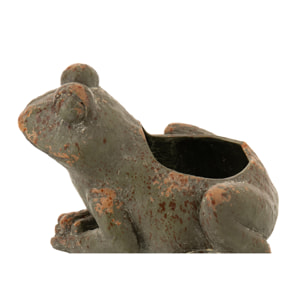 J-Line Cache-Pot Extérieur Antique - polyrésine - vert foncé