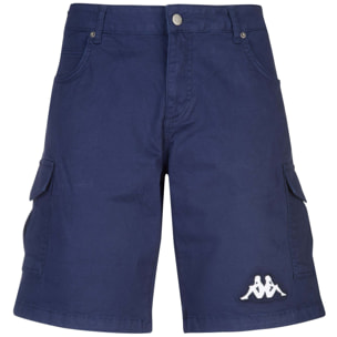 Pantaloni Corti Kappa Uomo Donna Kappa4Training Aiom Blu