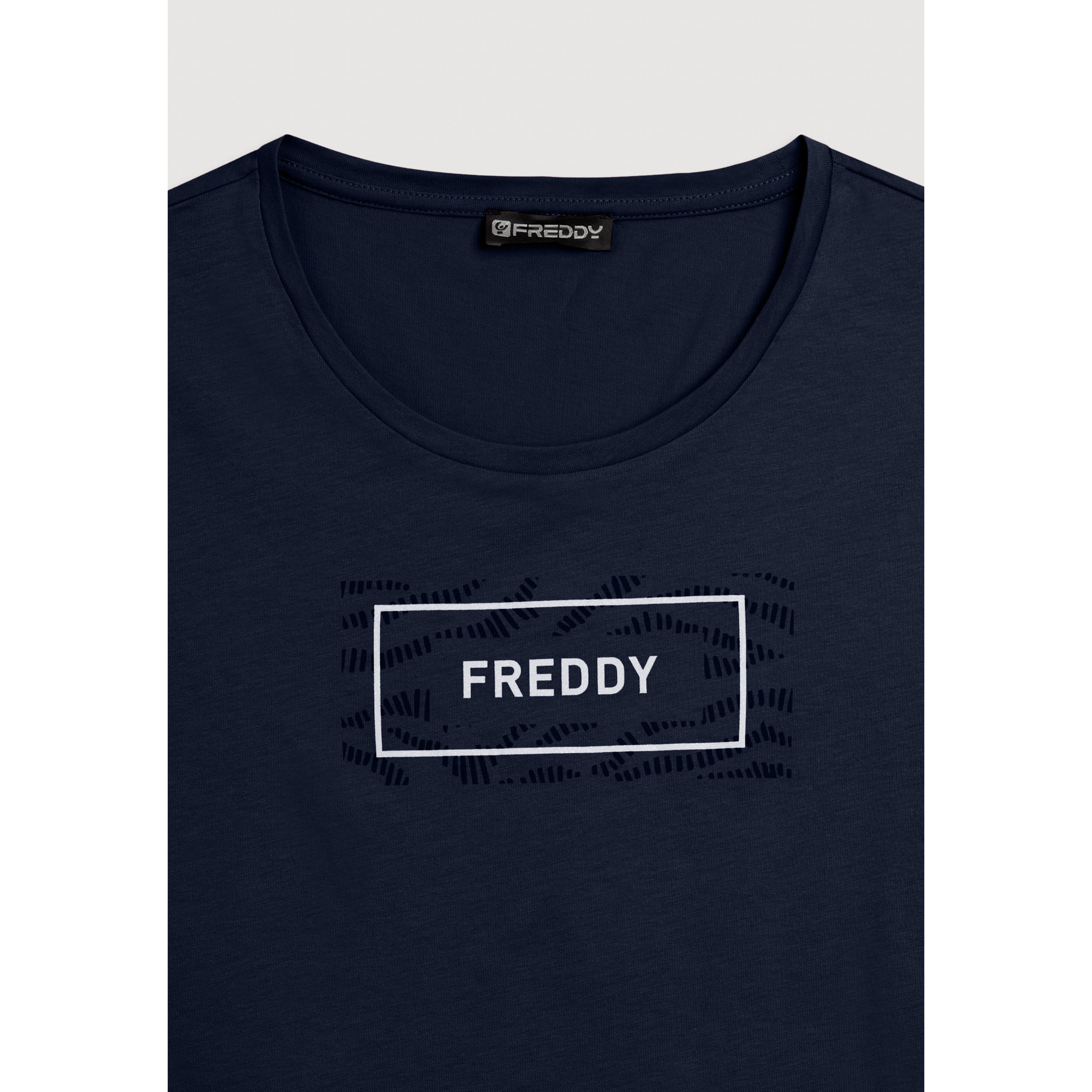 T-shirt con Logo FREDDY su Grafica Ondulata