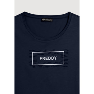 T-shirt con Logo FREDDY su Grafica Ondulata
