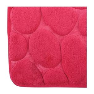 Tapis de bain Microfibre PEBBLE Rose Fuschia MSV