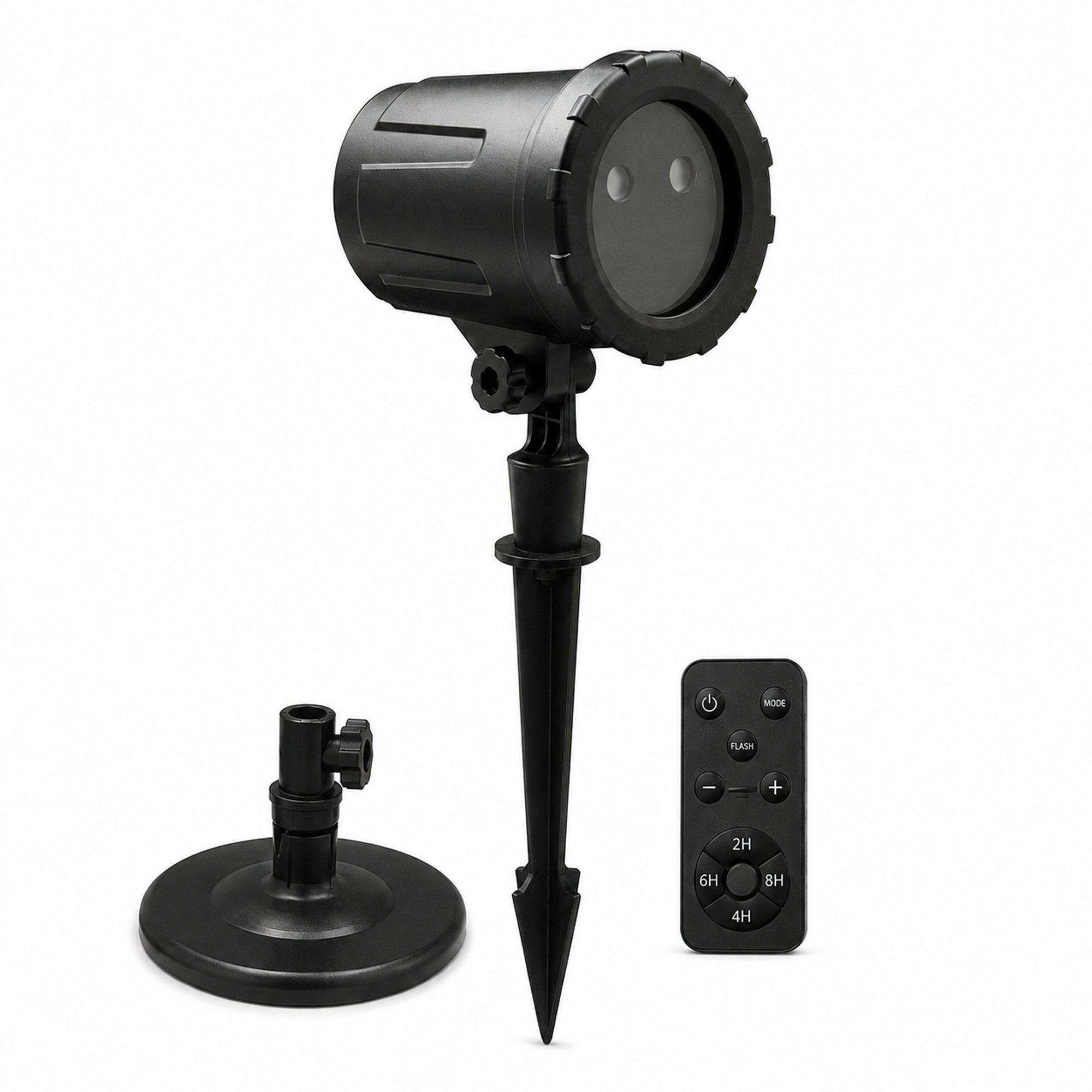 Proyector láser exterior rojo y verde con mando a distancia, 13 efectos de movimiento, temporizador y protección