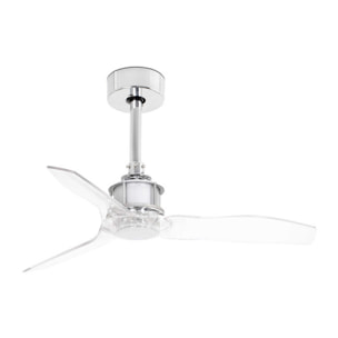 JUST FAN XS Ventilador cromo/transparente 81cm