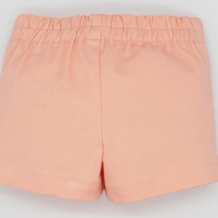 BERMUDA SARGA MANDARINA FORRO RAYAS BOTON MADERA