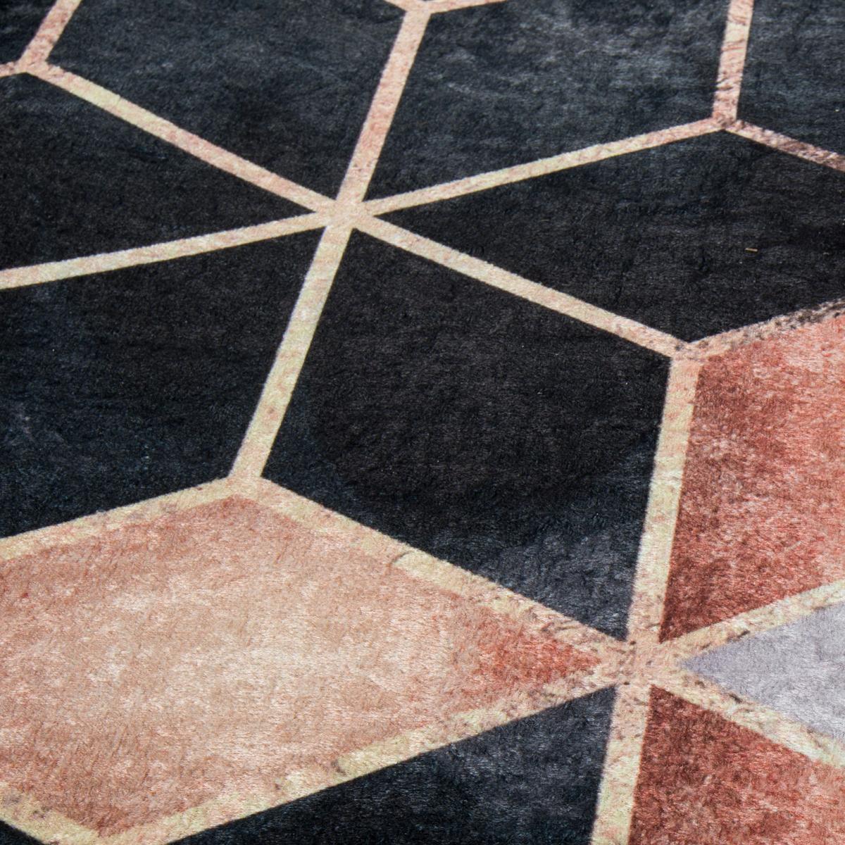 Tapis salon RUCHE facile d'entretien