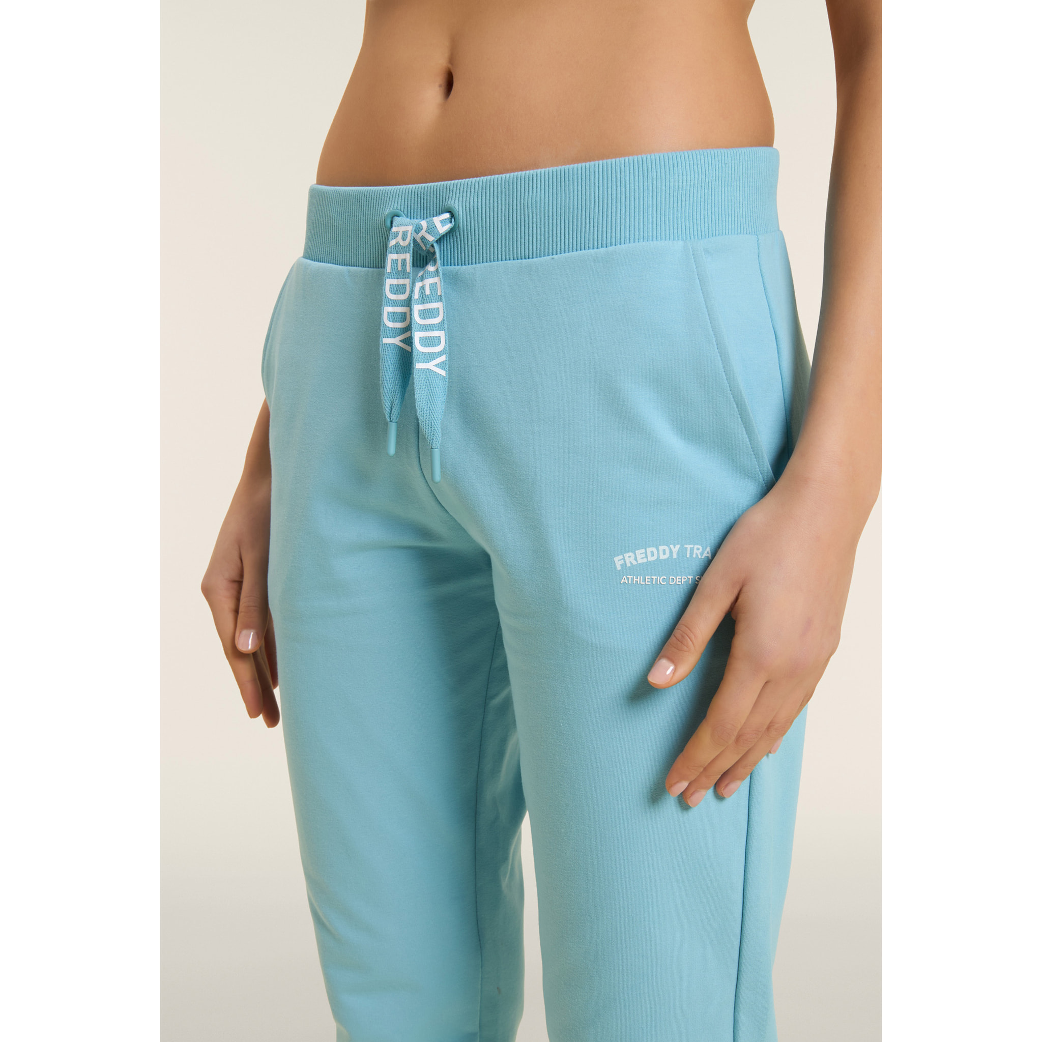 Pantaloni 7/8 con Spacchi Laterali sul fondo e Logo FREDDY