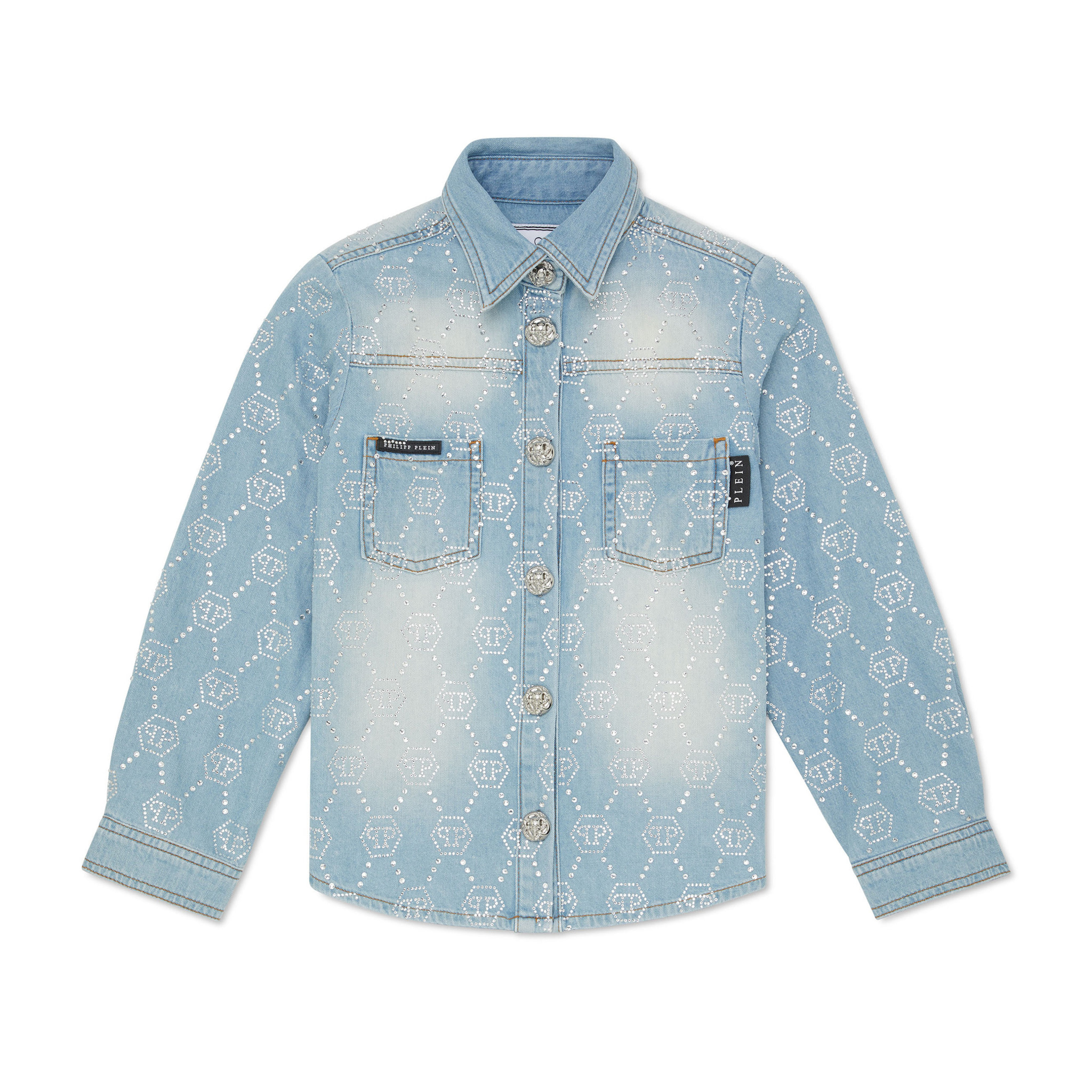 PHILIPP PLEIN Camisa vaquera Ls MONOGRAM