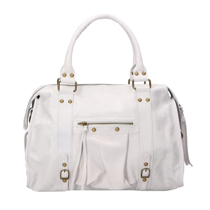 Borsa a spalla da donna - Modello Elara - Vera pelle - 41.0 x 28.0 x 13.0 cm