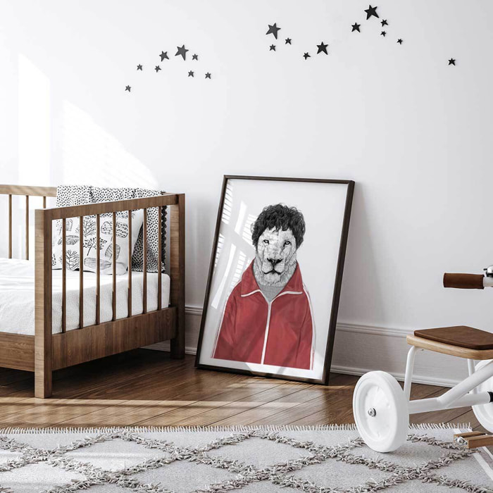 Affiche enfant lion  Affiche seule
