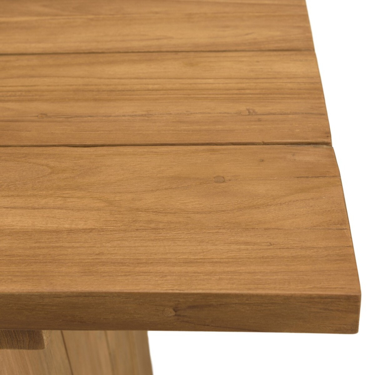 COLINE - Bar de jardin 240x70cm en bois de teck recyclé couleur naturelle