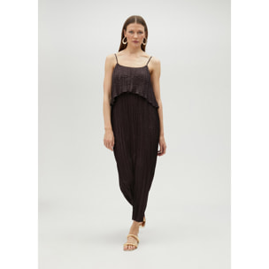 Vestito midi con volant