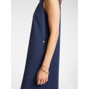 Elena Mirò - Abito in tessuto scuba leggero - Blu