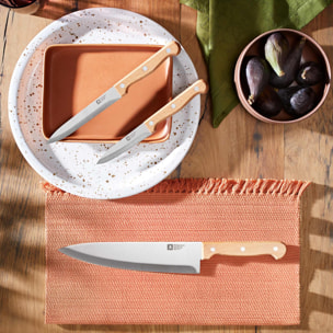 Artisan Bois - Set 3 couteaux de cuisine