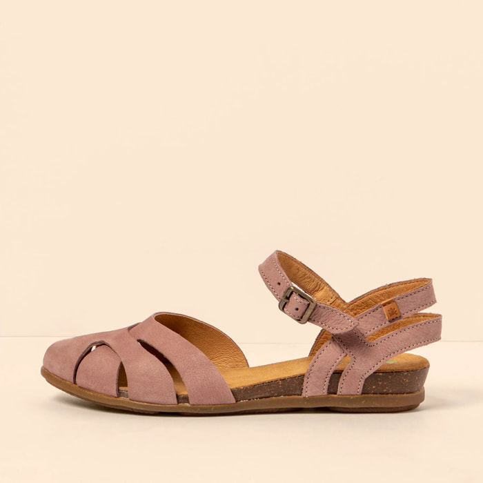 Sandalias N5207 NOBUCK LAVADO MALVA/ STELLA color Malva