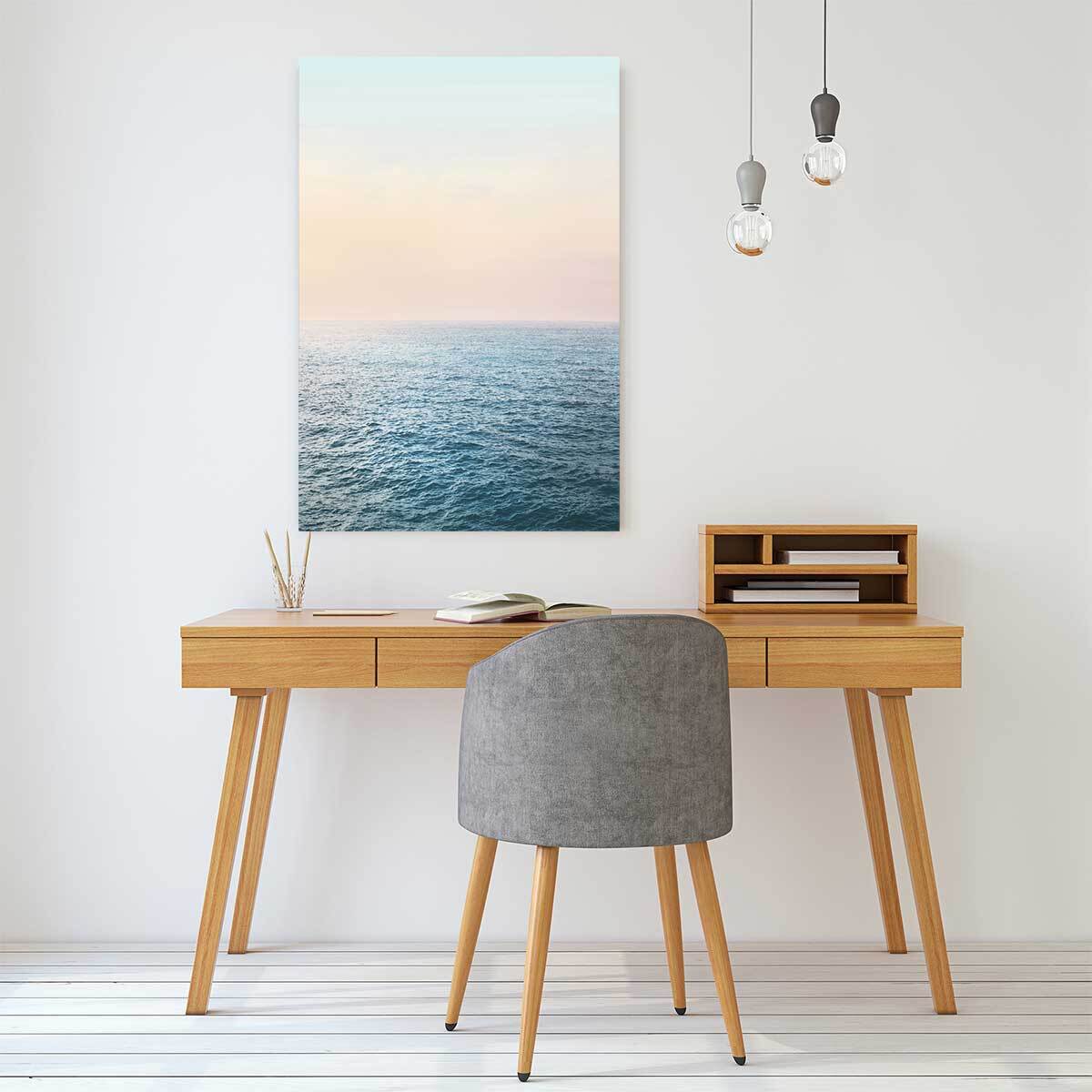 Tableau paysage mer tranquille  Toile imprimée
