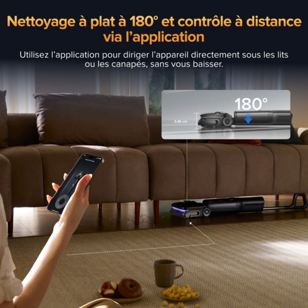 Nettoyeur de sol ROBOROCK F25 Ultra avec fonction vapeur et lavage à l'eau chaude