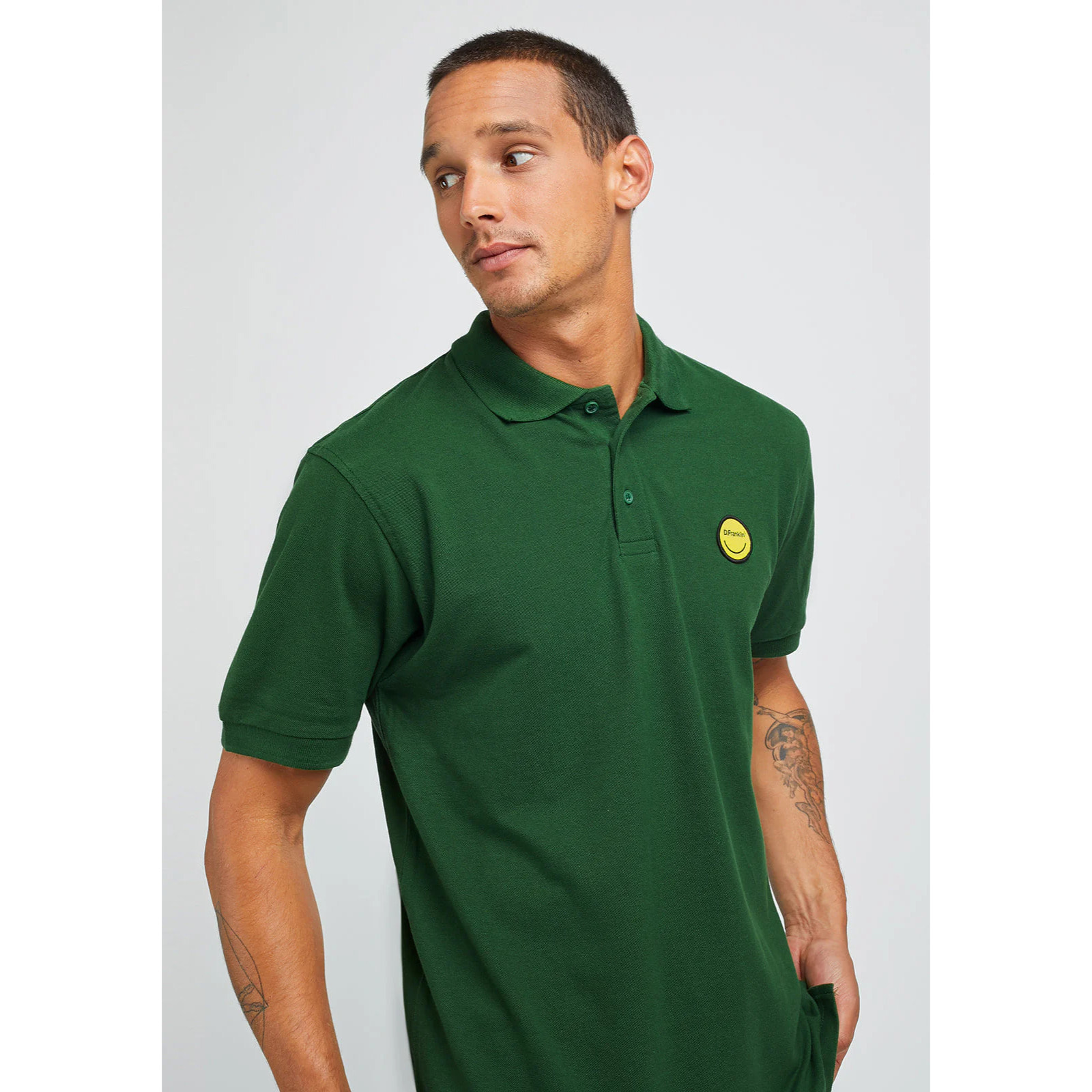 Polo Smiley Bottle en Verde D.Franklin