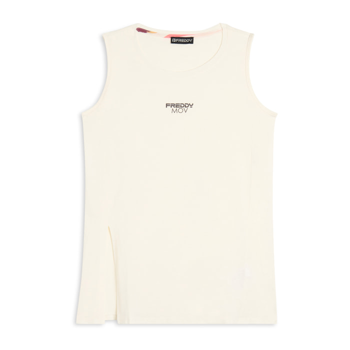 Canotta Regular Fit con Apertura Laterale