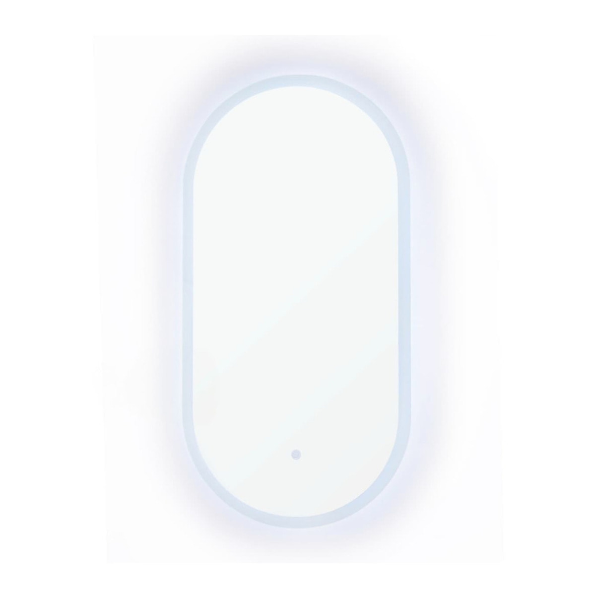 Miroir LED ovale 54 x 94 cm avec éclairage lumineux et capteur tactile Fusion SAT (SATZFULED5494)