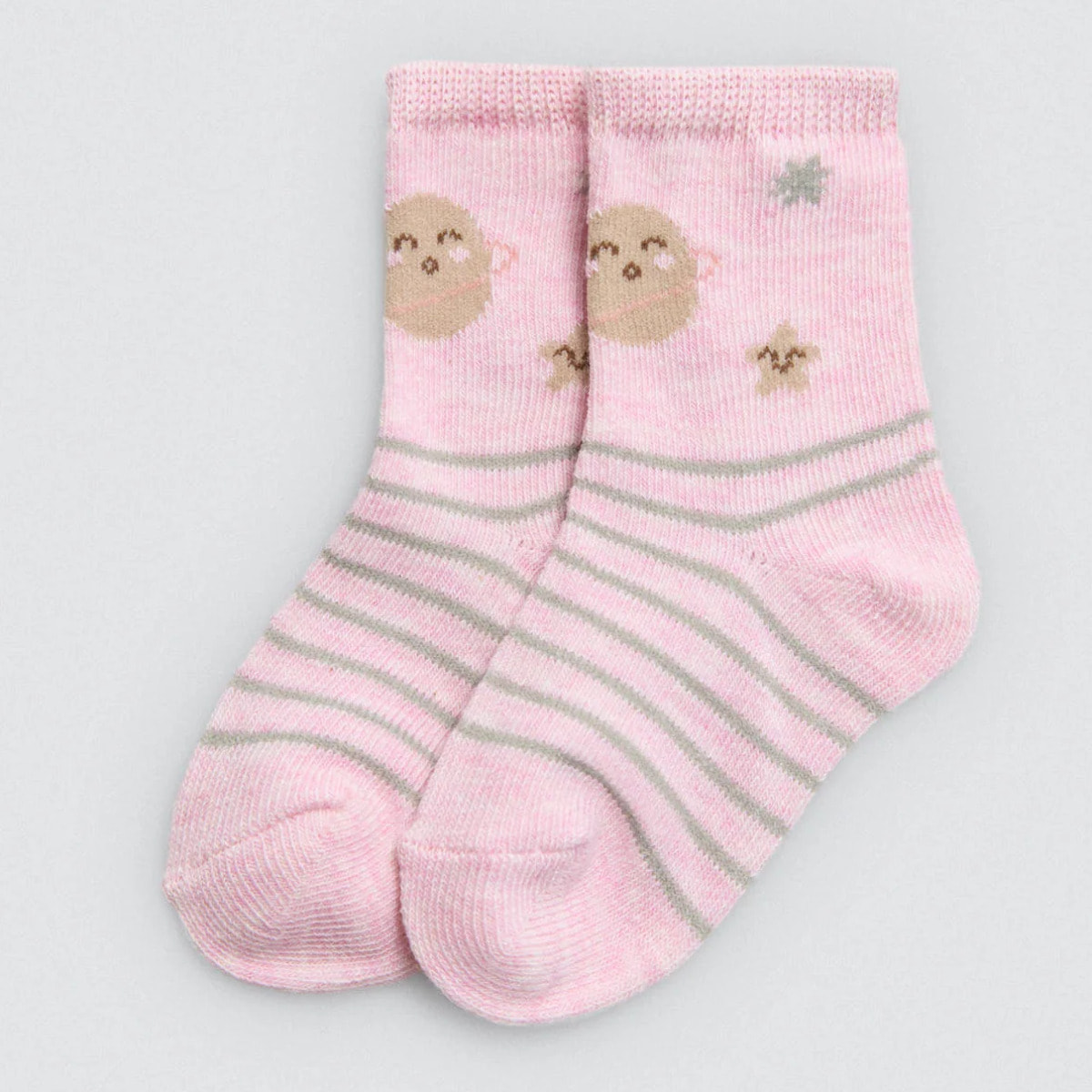 Confezione da 4 calzini per neonato stampati Universe