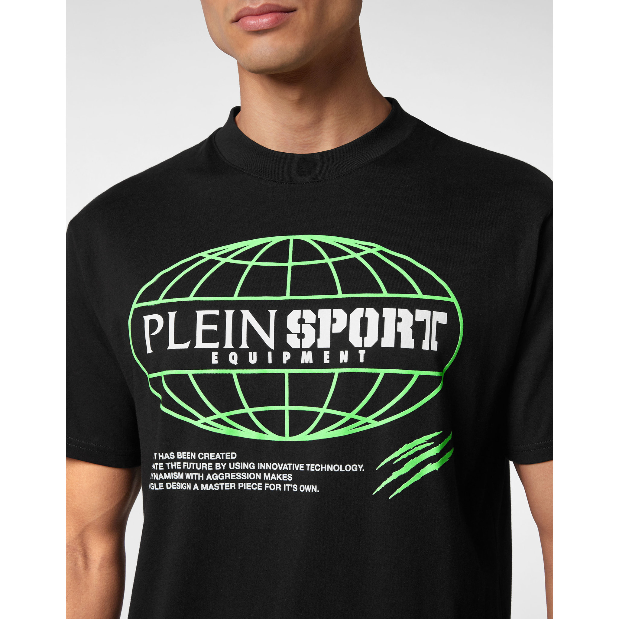PLEIN SPORT T-Shirt Round Neck Ss GLOBAL EXPRESS EDITION