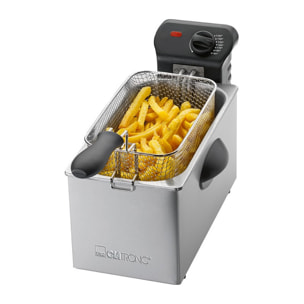 Friteuse en acier inoxydable 3L avec vitre Clatronic FR 3587