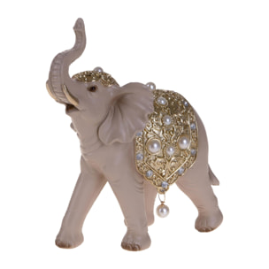 Elefante con gioielli perle - Pezzi 1 - BEIGE - Bianchi Dino SpA