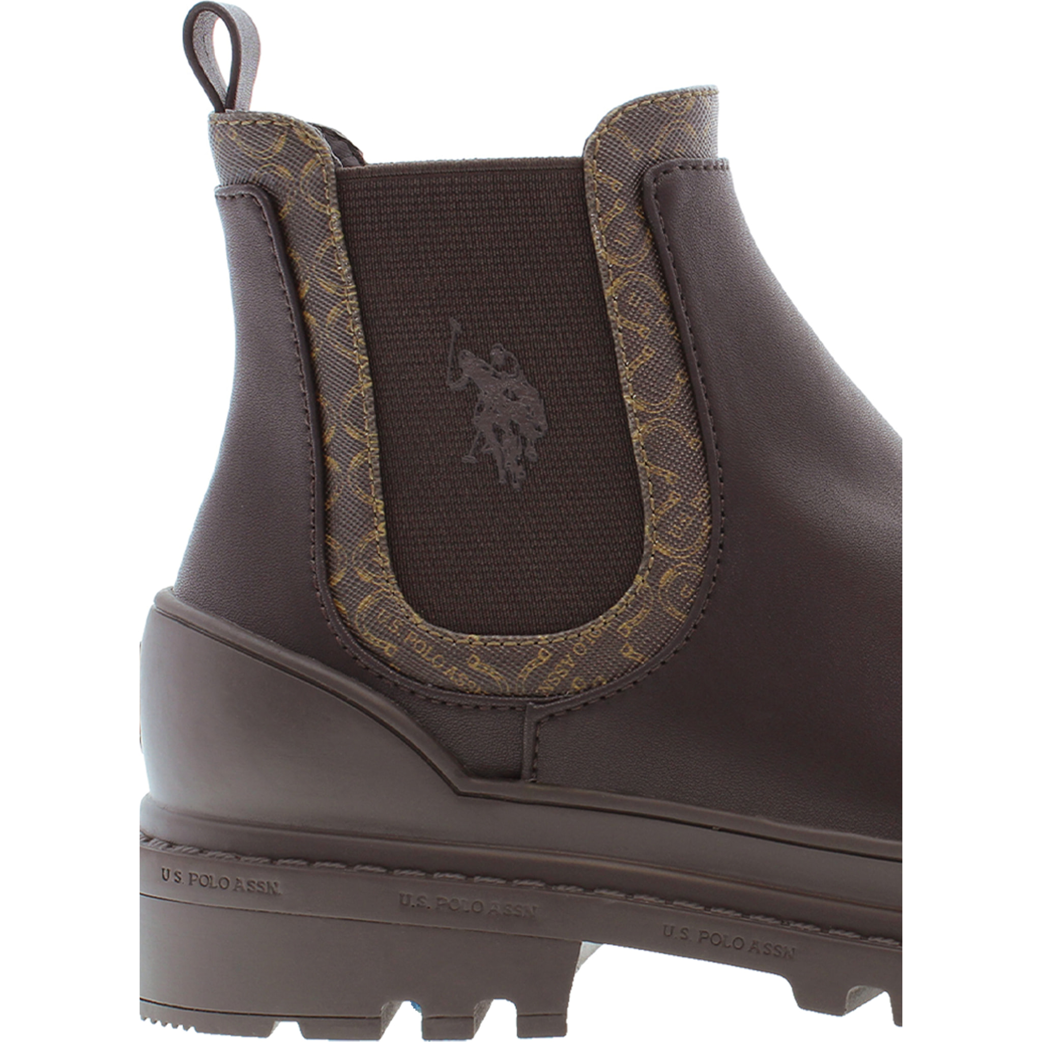 Stivaletti U.S. Polo Assn. marrone scuro