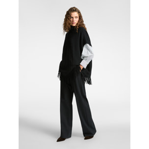 Elena Mirò - Pantalones de hombre en punto milanés - Negro