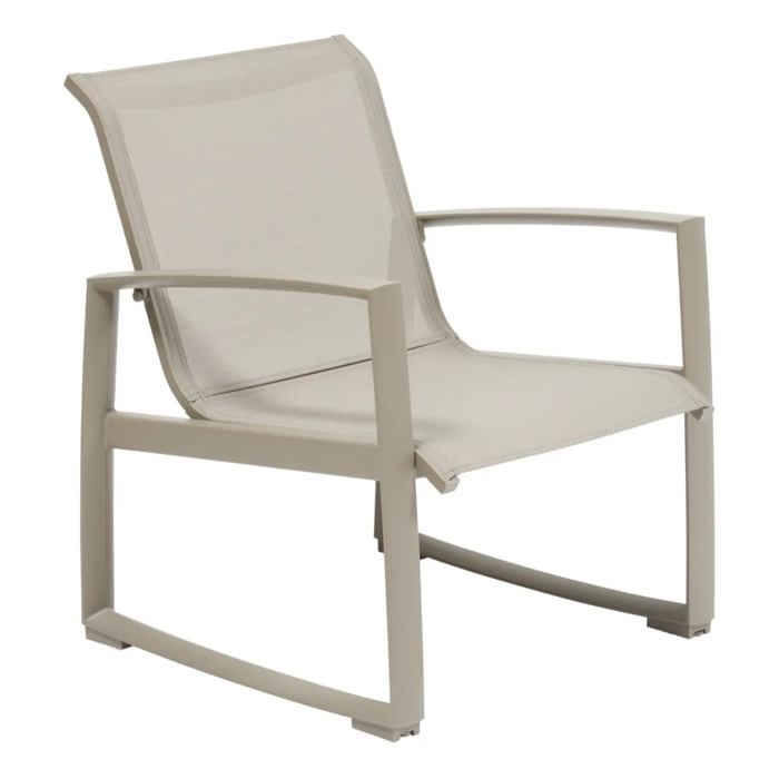Fauteuil de salon de jardin Boreane café