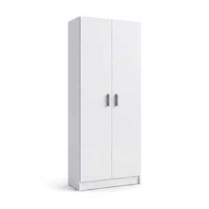Armario de 2 puertas en blanco artik 73x180 cm Multi Useful 73 Blanco
