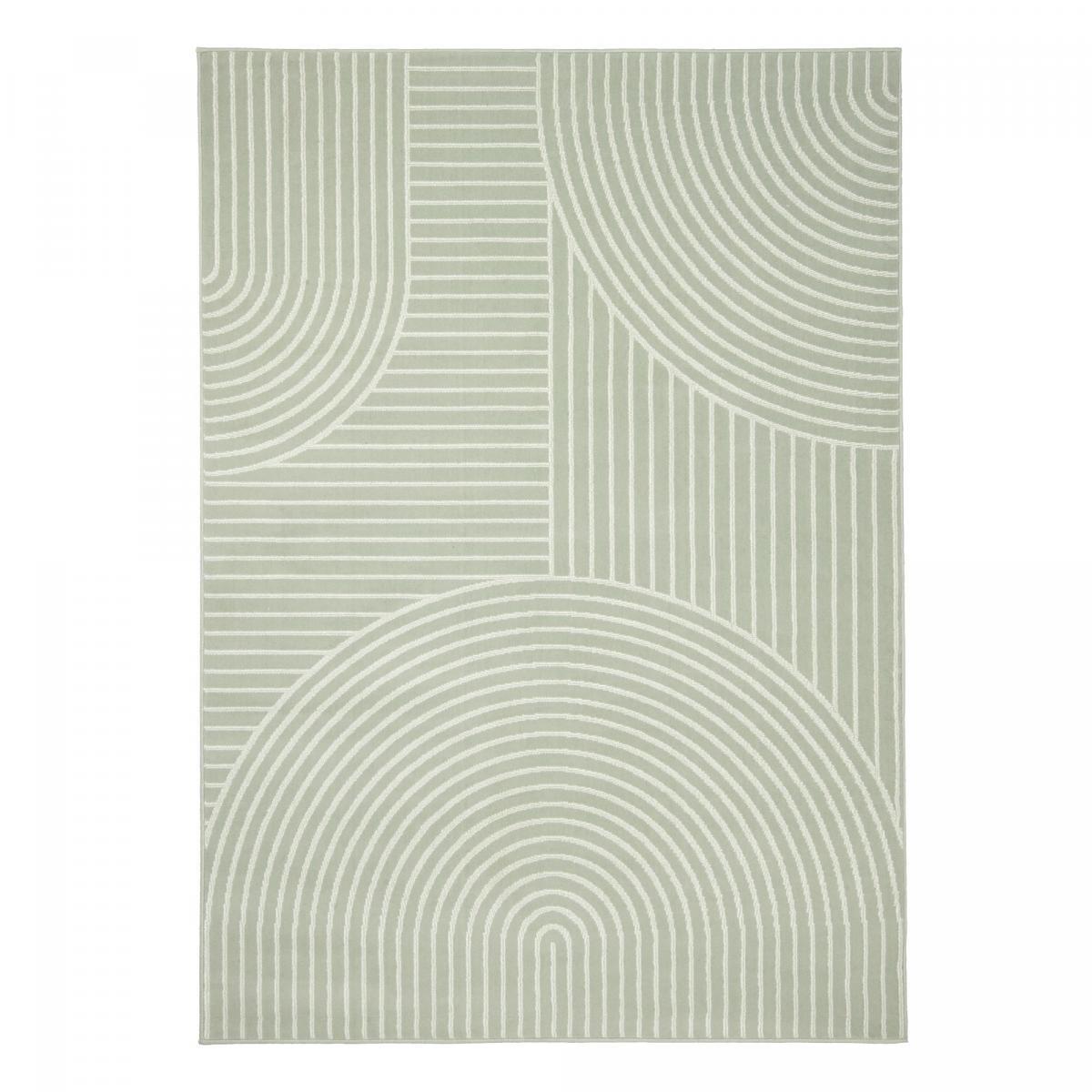 Tapis salon et chambre tissé motif géométrique SUDU