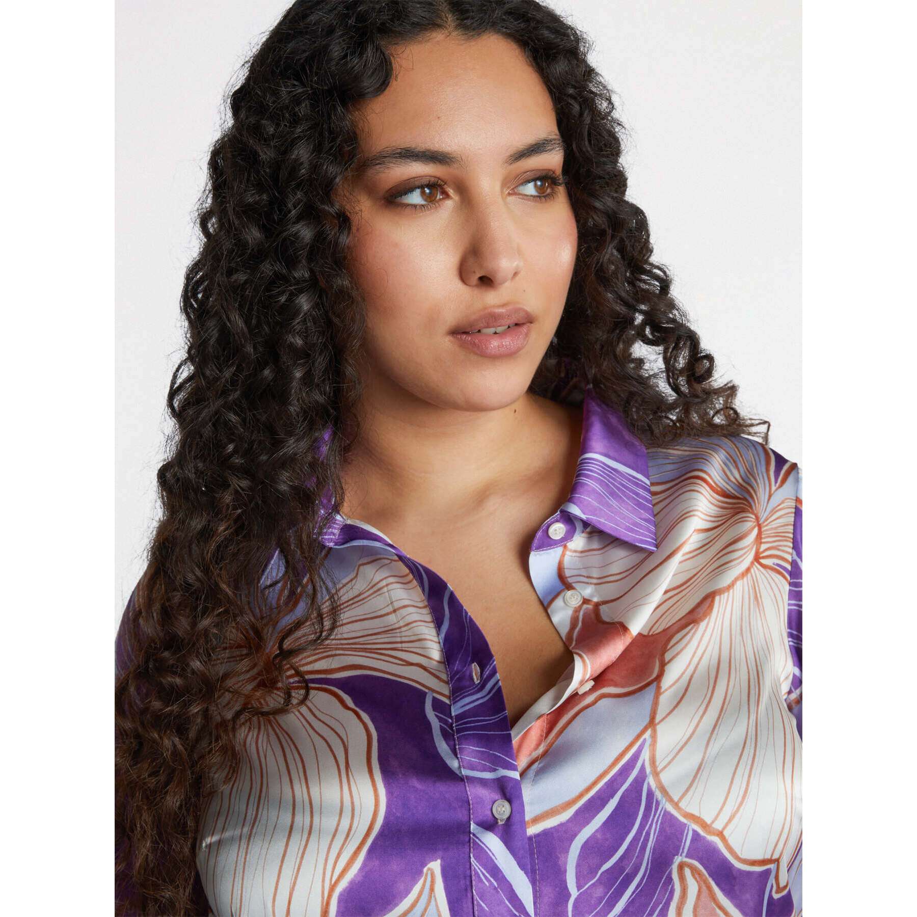 Fiorella Rubino - Camisa floral - Violeta