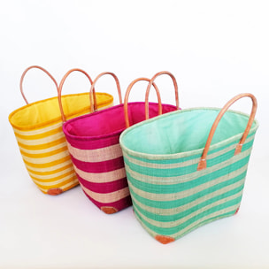 Panier artisanal de Madagascar - Ambanja GM Rouge avec pochon