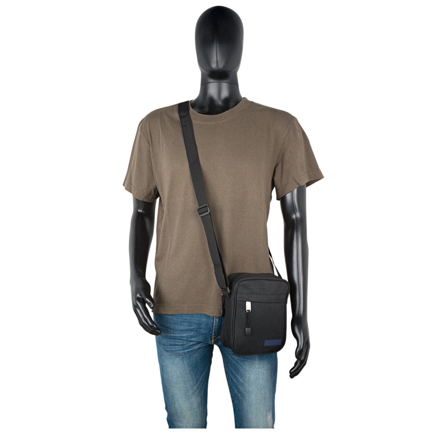 Bandolera Hombre Vegana Itaca Serie Tempo Negro
