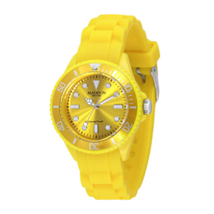 Reloj Madison L4167-02 Unisex Analogico Cuarzo con Correa de Caucho