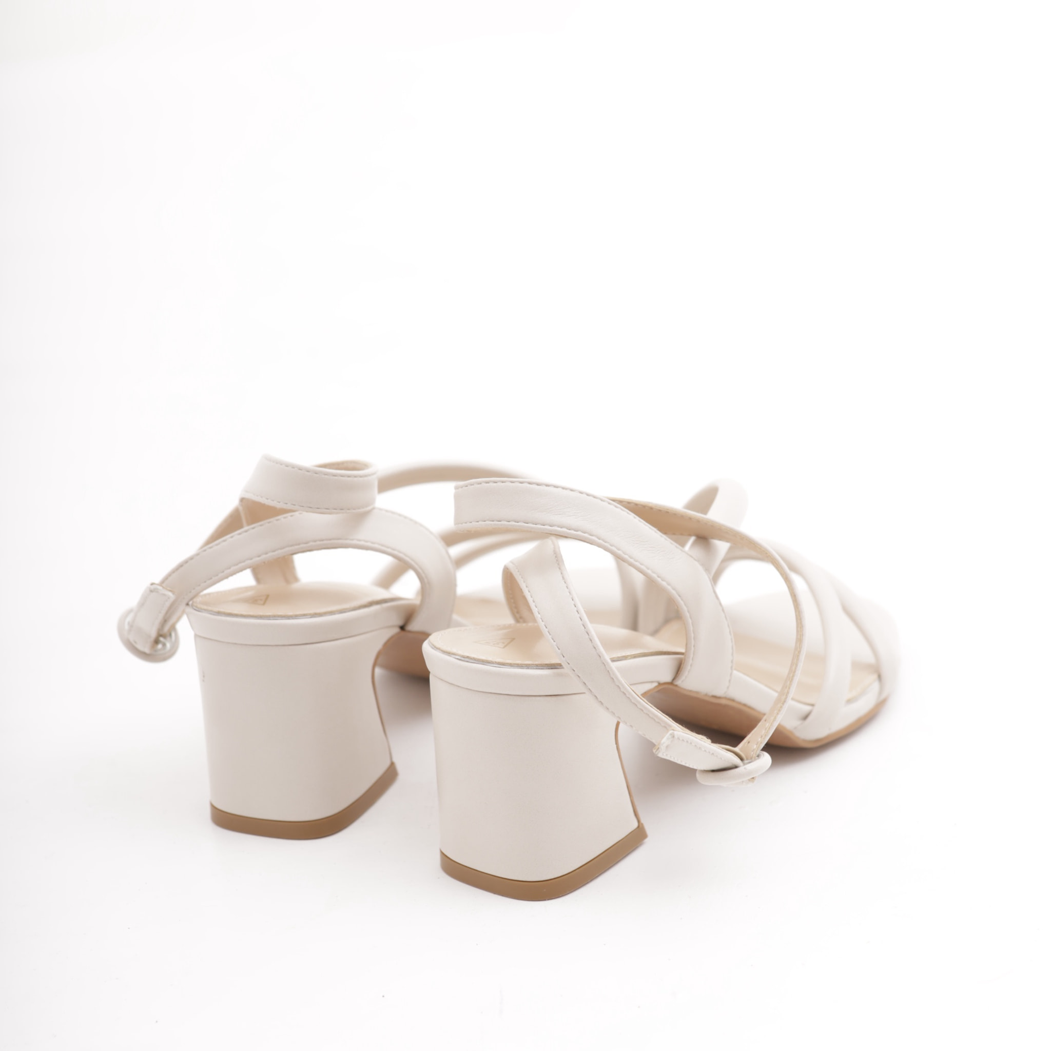 SANDALO TRE FASCE CHOCOLA' PANNA