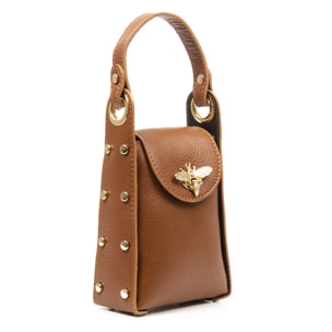 Alviano bolso de mano mujer. Piel auténtica Dollaro.