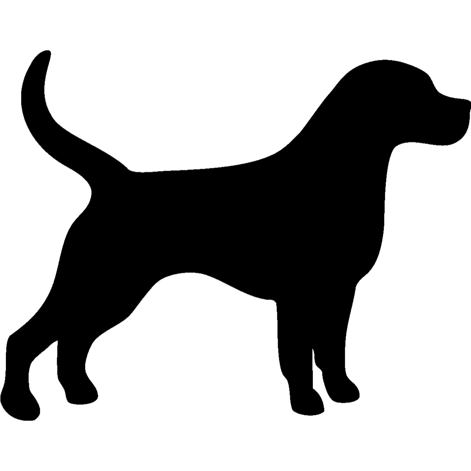 Sticker ardoise tableau noir - stickers muraux adhésif effaçable - SILHOUETTE CHIEN