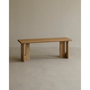 Banc en bois massif de peuplier en 120x33cm Hauteur: 45 Longueur: 120 Largeur: 33