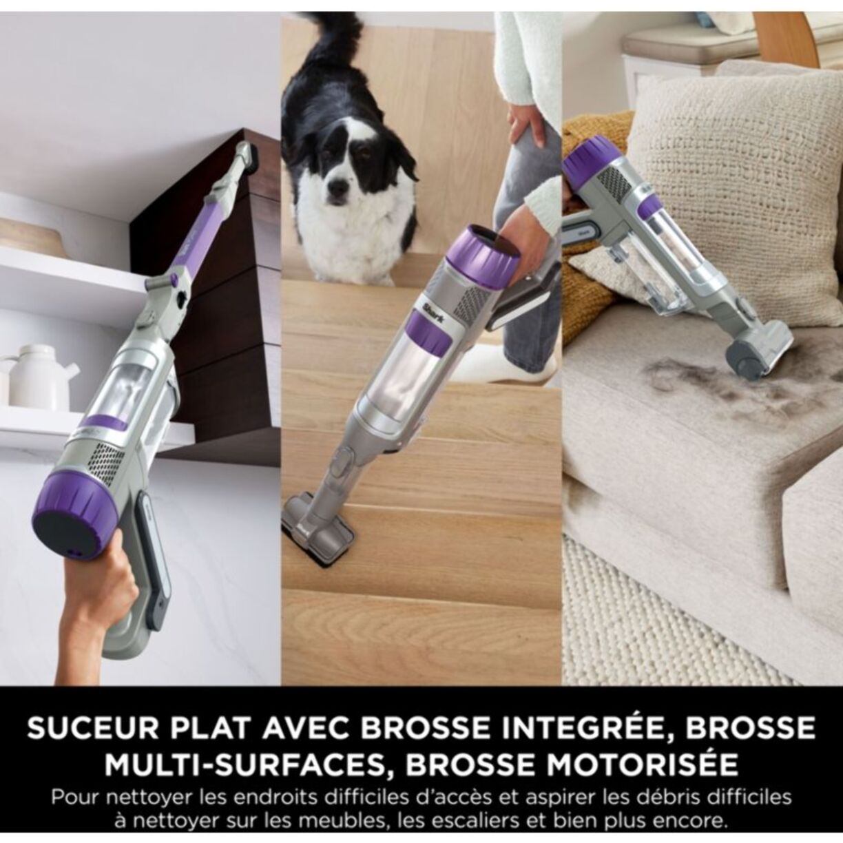 Aspirateur balai SHARK PowerDetect IP1251EUT (sans base)