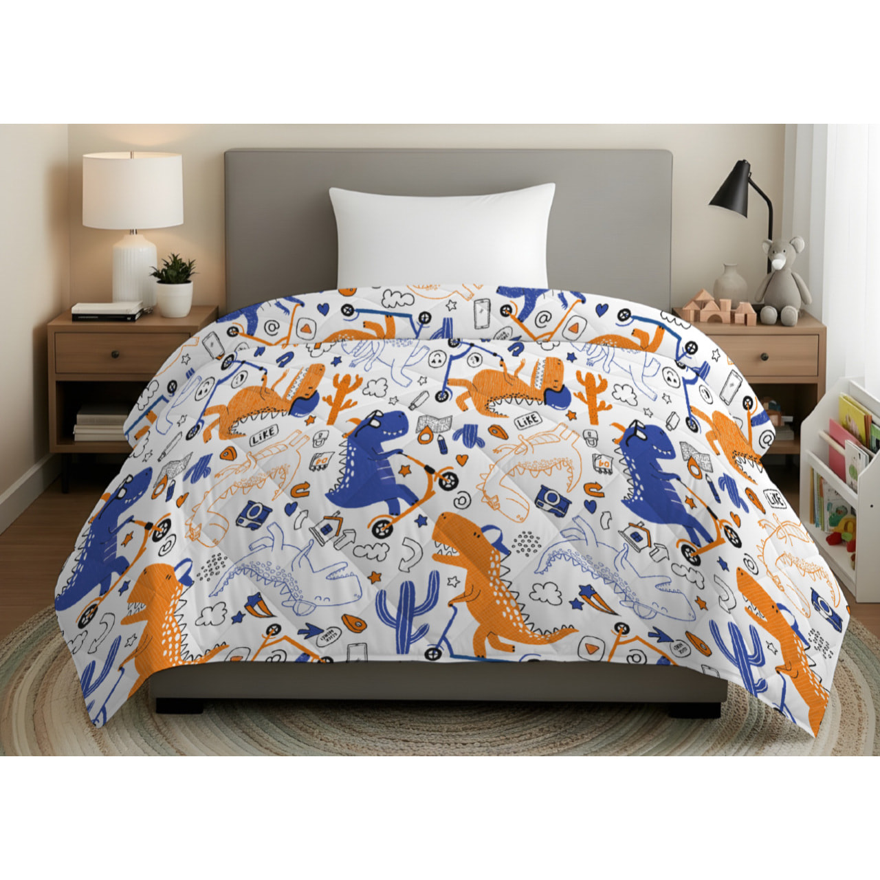 Trapuntino Estivo Leggero 100gr Ideale Primavera/ Estate Disegno Dino