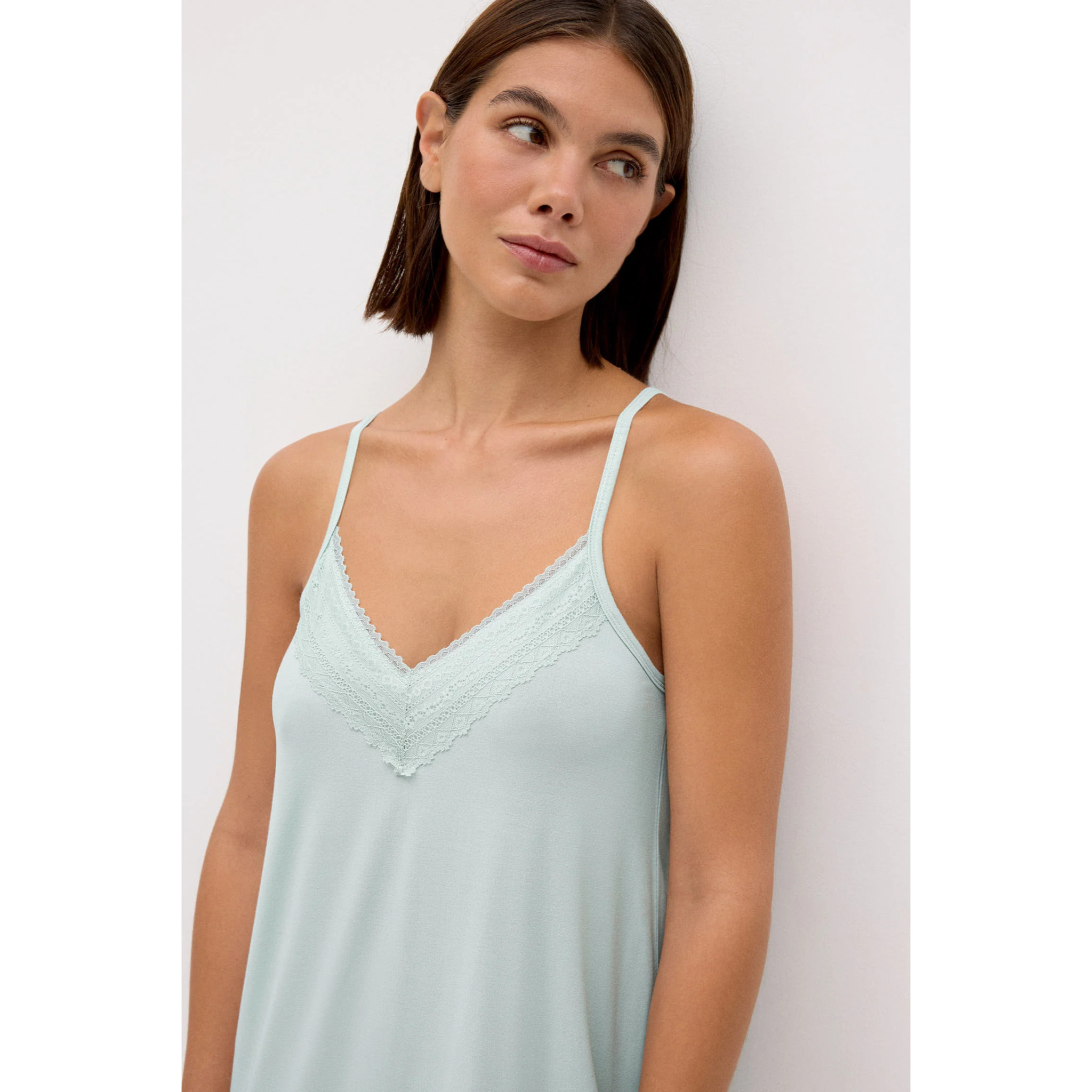 Camicia da notte lingerie Verde