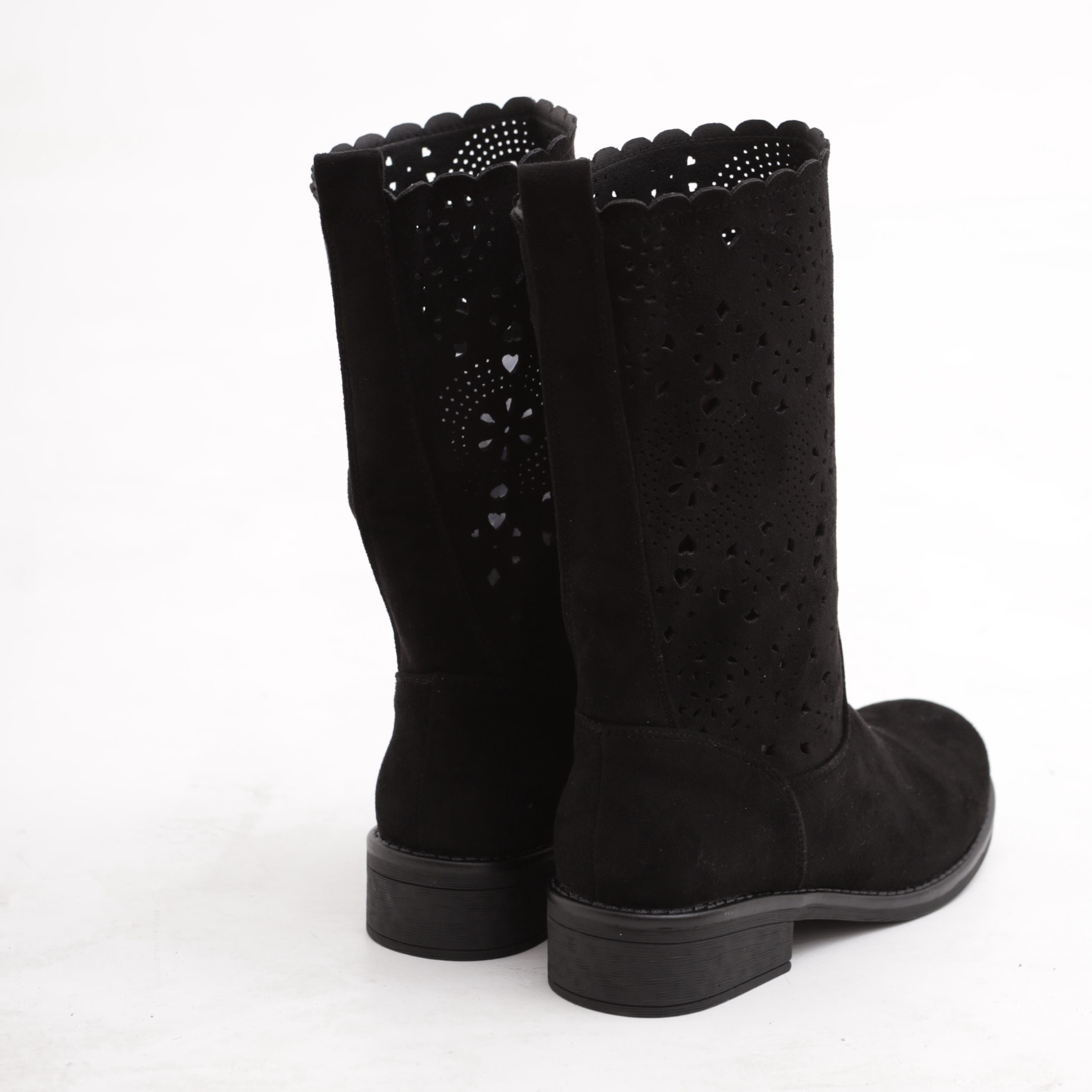 STIVALETTI TRAFORATI CHOCOLA' NERO