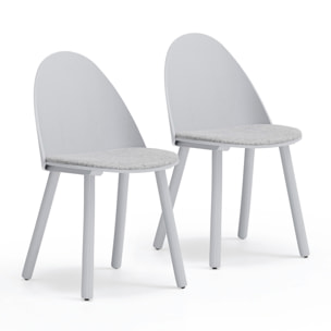 Silla Uma gris claro 2P/Caja