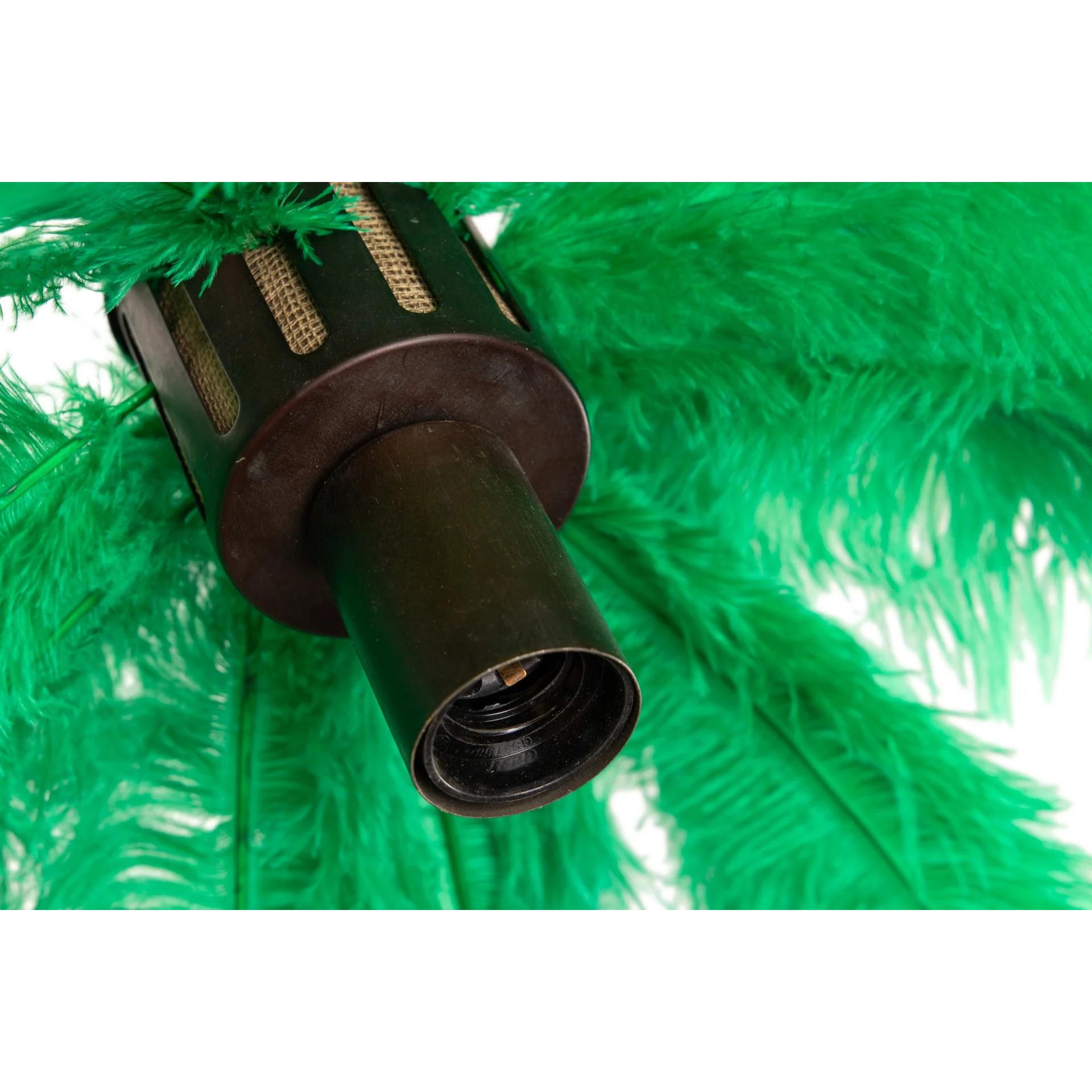 Lampara Techo Plumas Verdes 62x62x174 Cm