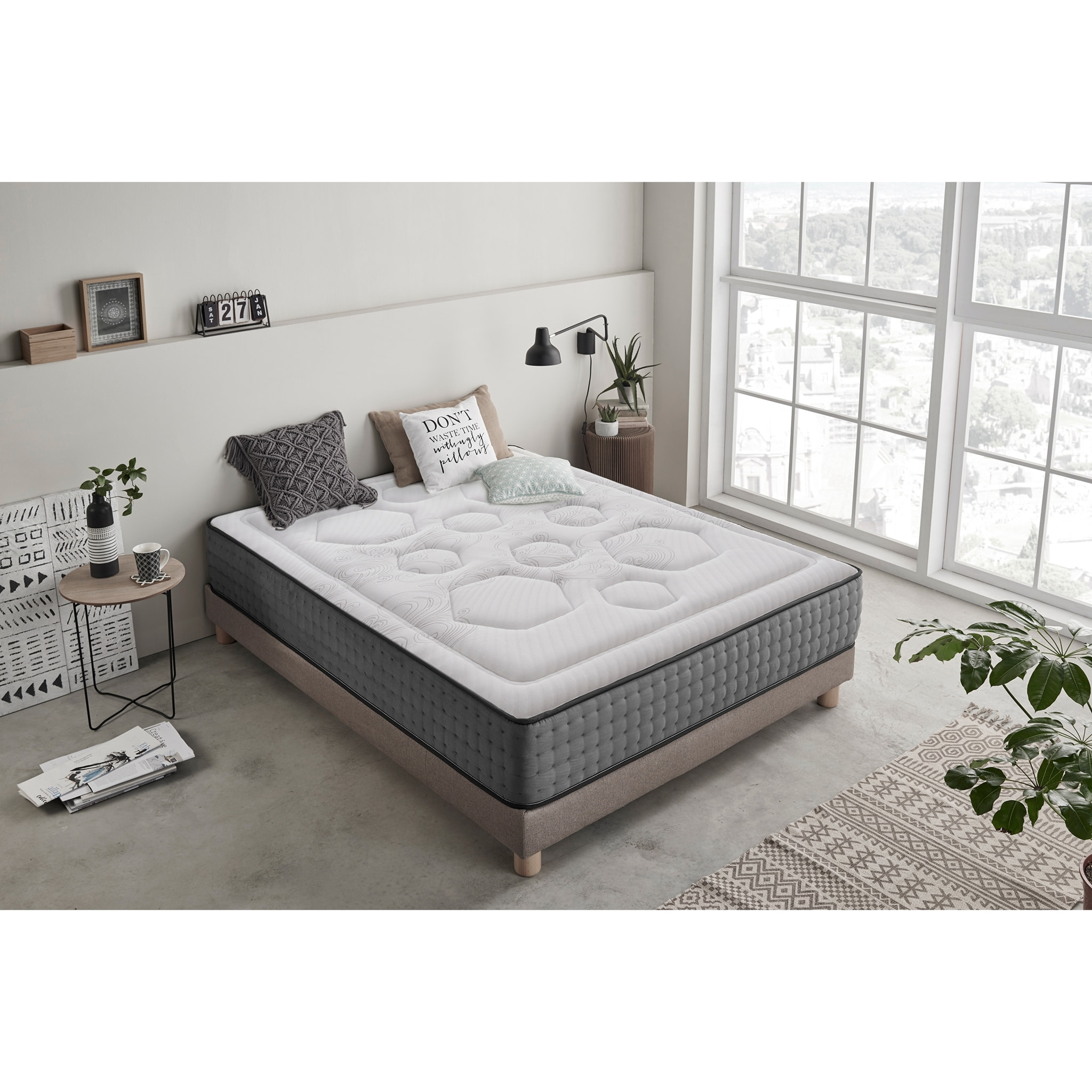 Matelas Hexacare | ressorts ensachés |Épaisseur +/- 28 cm, 1 place - Moonia