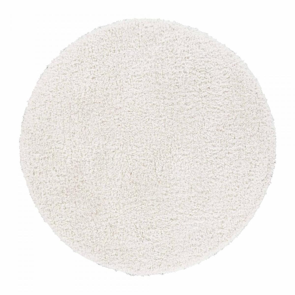 Tapis shaggy tissé motif uni KAFI
