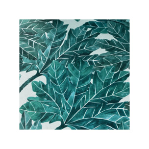 Lot de 2 chaises motif feuilles d'arbre et pieds noirs - JASPE 685